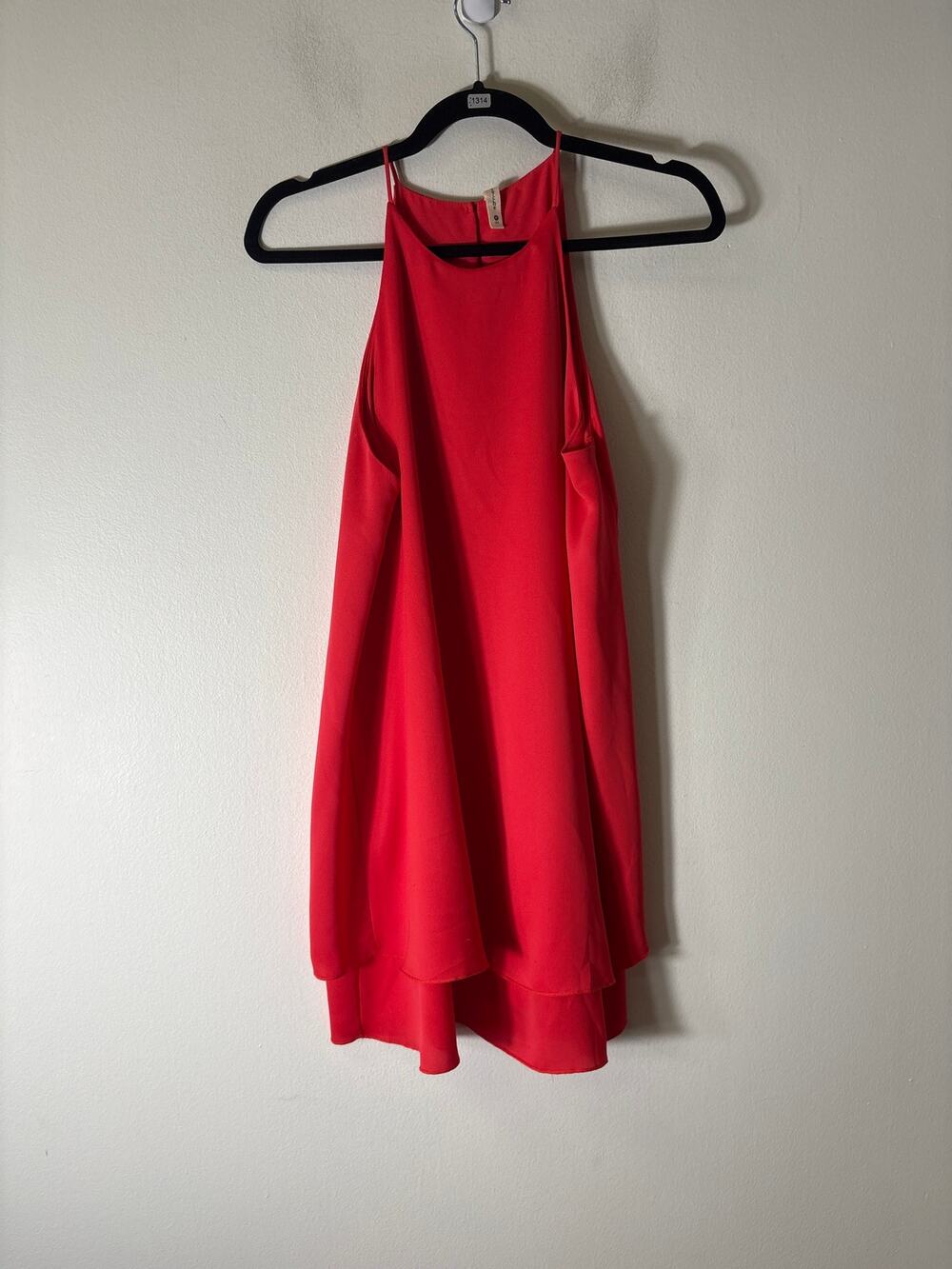 Tyche Red Halter Cocktail Dress Sz M